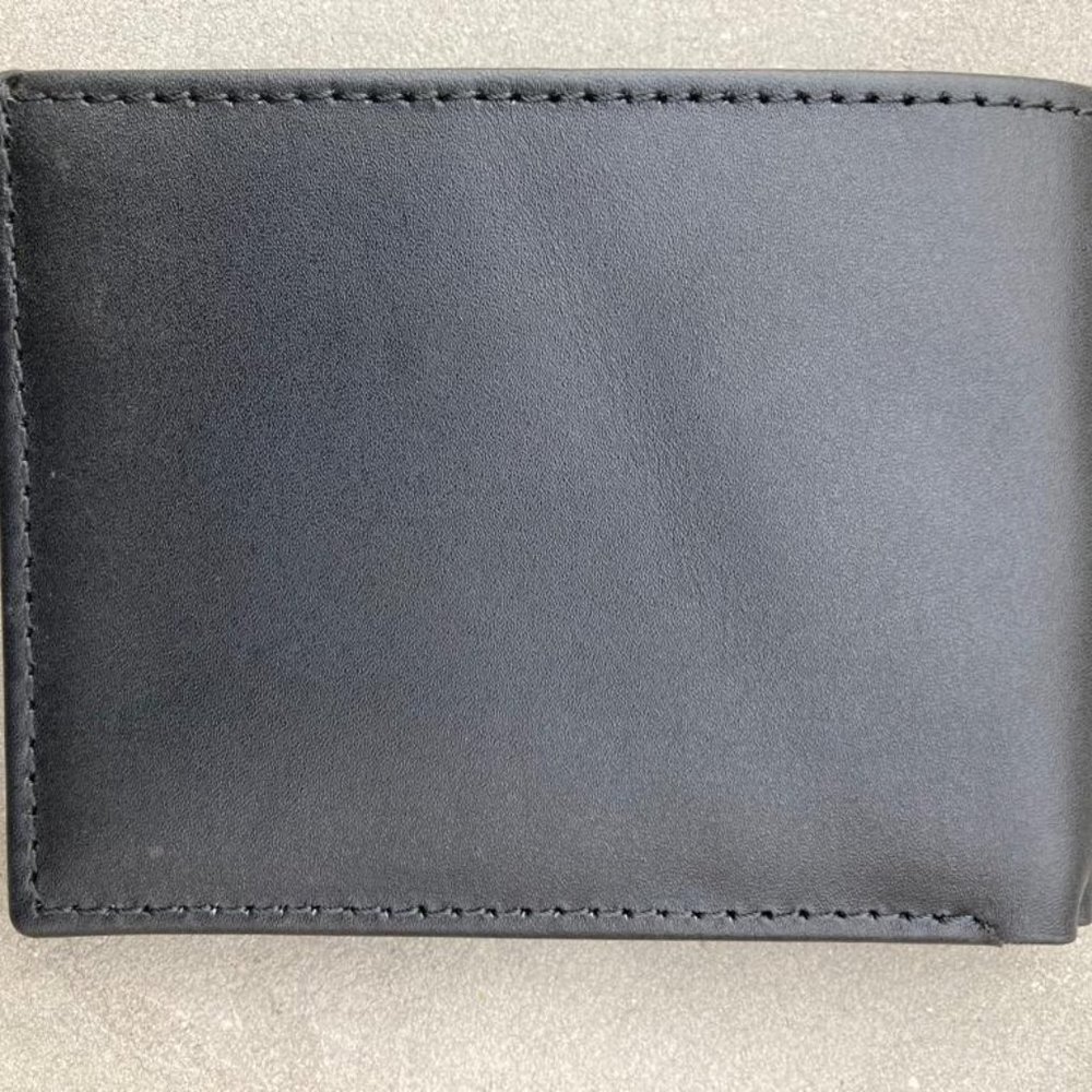 Handmade Leather Wallet Black Men Card Holder Bifold Purse Multi Card Holder - Picture 4 of 11